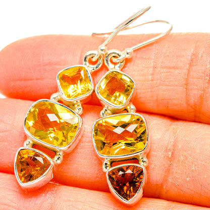 Citrine Earrings handcrafted by Ana Silver Co - EARR430270