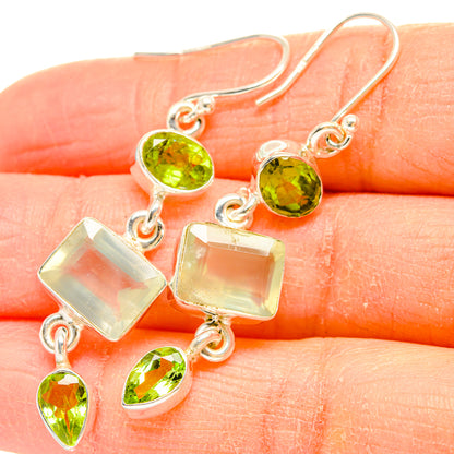 Prehnite Earrings handcrafted by Ana Silver Co - EARR430274