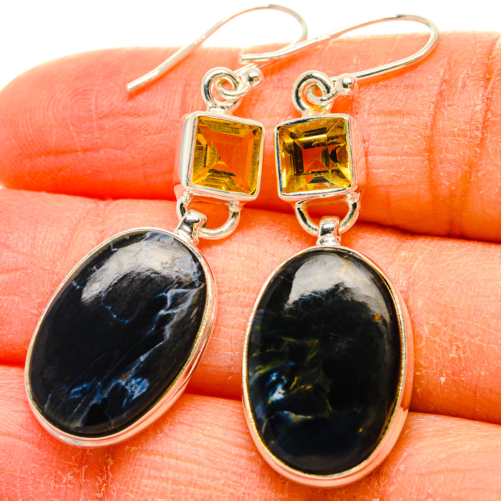 Pietersite Earrings handcrafted by Ana Silver Co - EARR430278