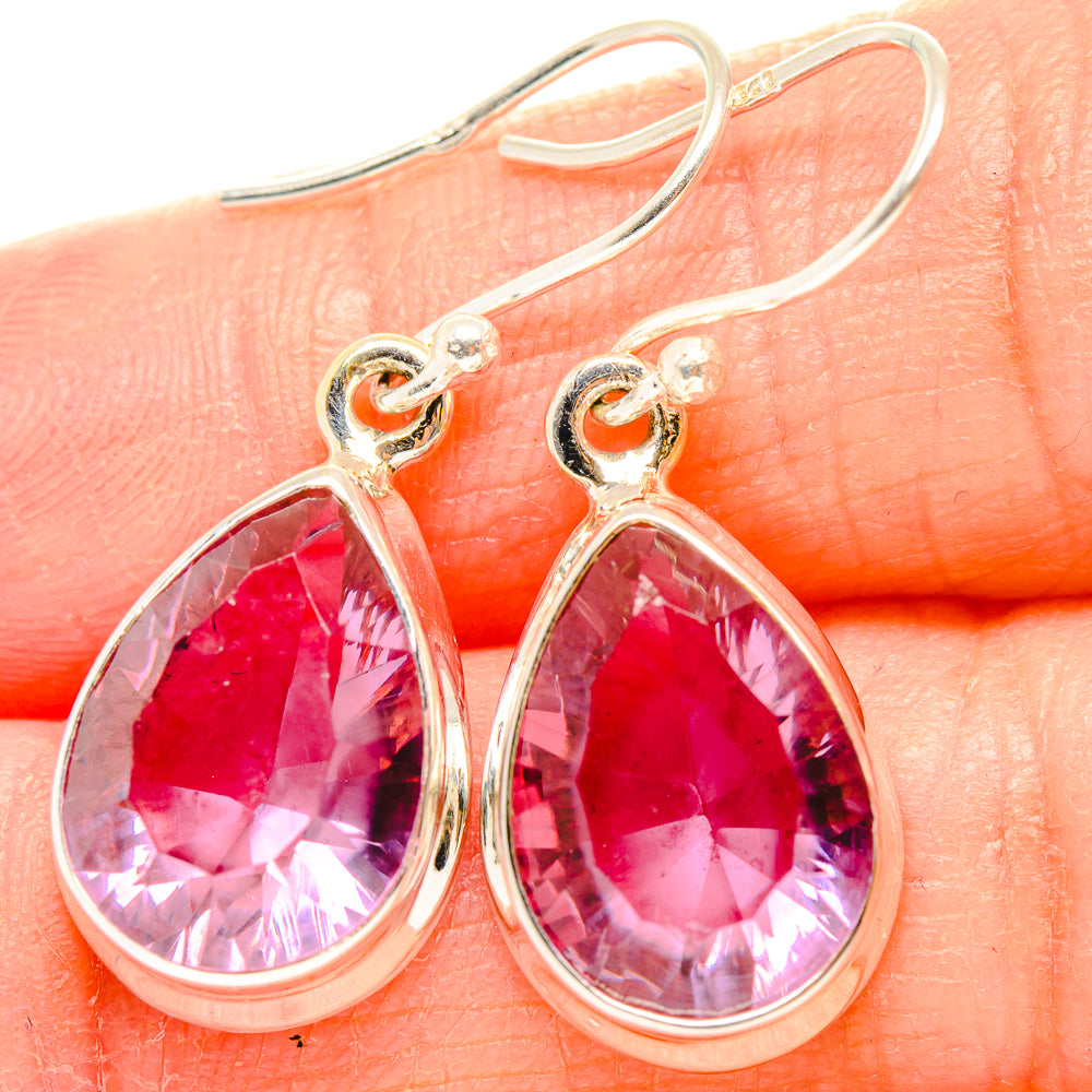 Color Change Alexandrite (Lab.) Earrings handcrafted by Ana Silver Co - EARR430289