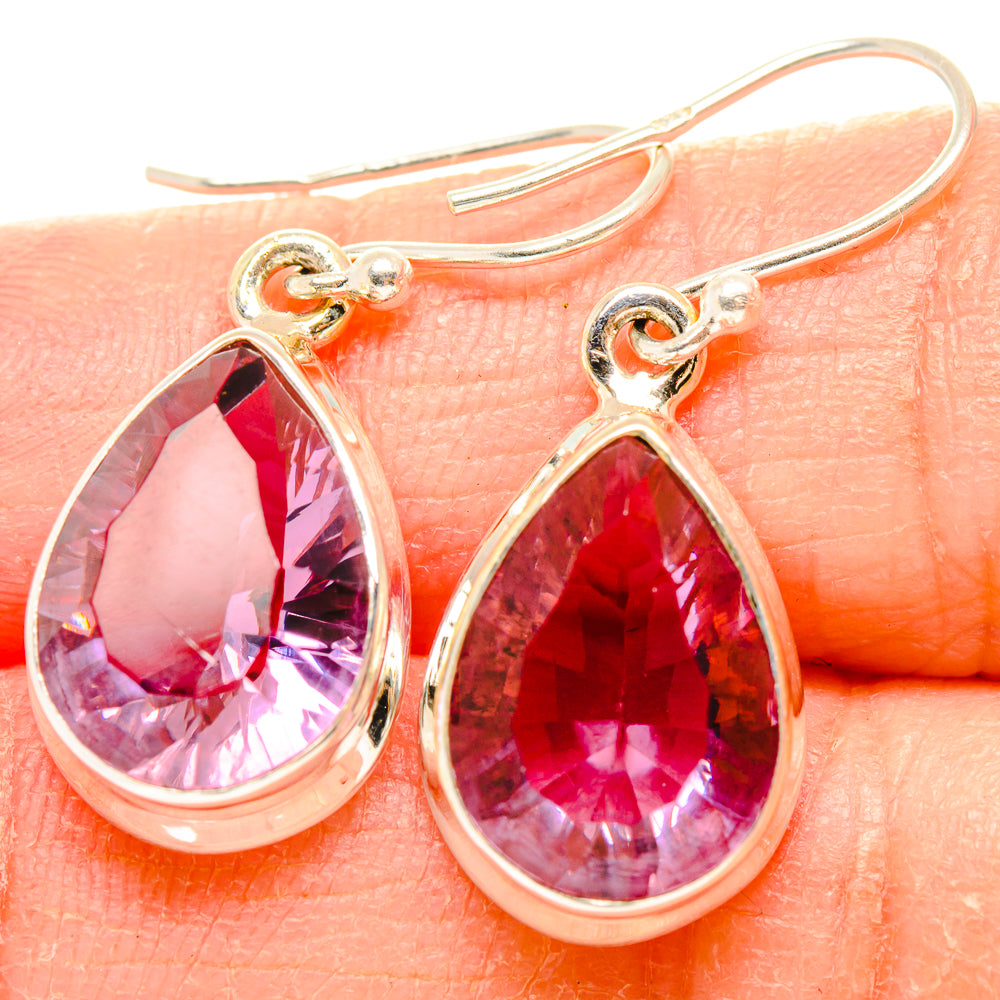 Color Change Alexandrite (Lab.) Earrings handcrafted by Ana Silver Co - EARR430293
