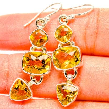 Citrine Earrings handcrafted by Ana Silver Co - EARR430310