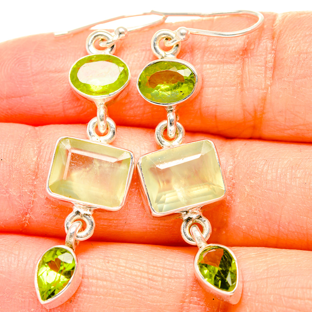 Prehnite Earrings handcrafted by Ana Silver Co - EARR430318