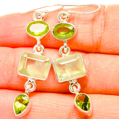 Prehnite Earrings handcrafted by Ana Silver Co - EARR430318