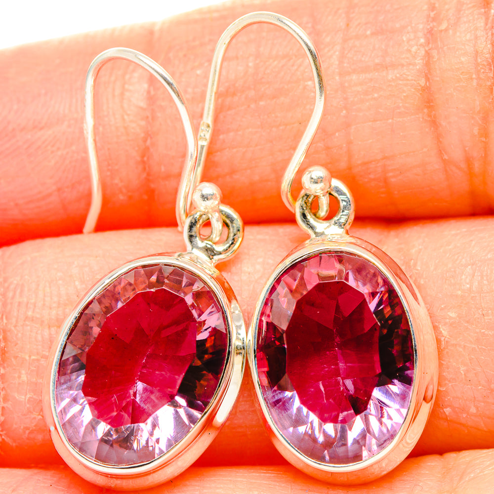 Color Change Alexandrite (Lab.) Earrings handcrafted by Ana Silver Co - EARR430328