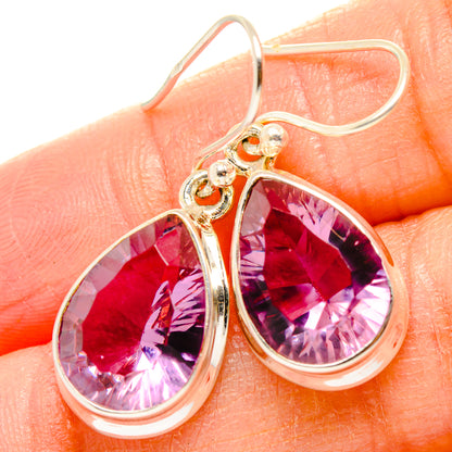 Color Change Alexandrite (Lab.) Earrings handcrafted by Ana Silver Co - EARR430340