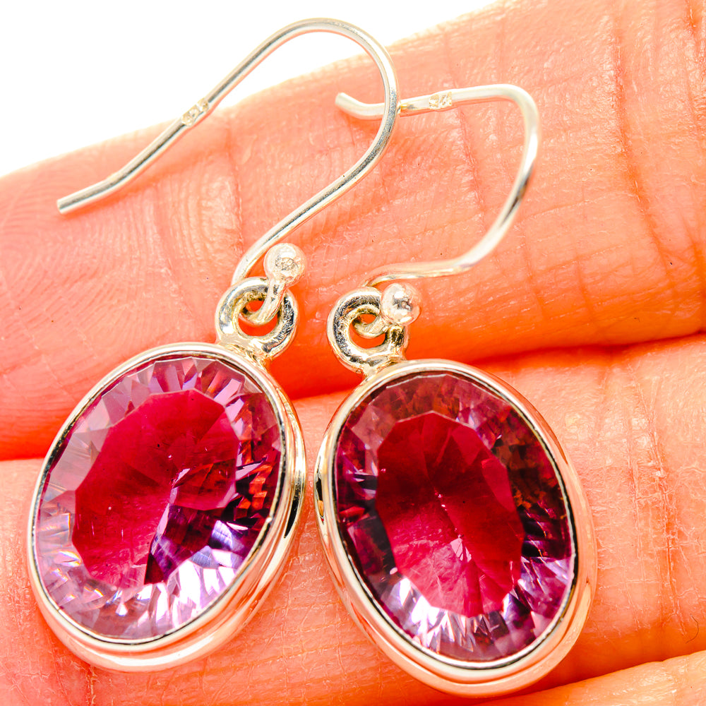 Color Change Alexandrite (Lab.) Earrings handcrafted by Ana Silver Co - EARR430346