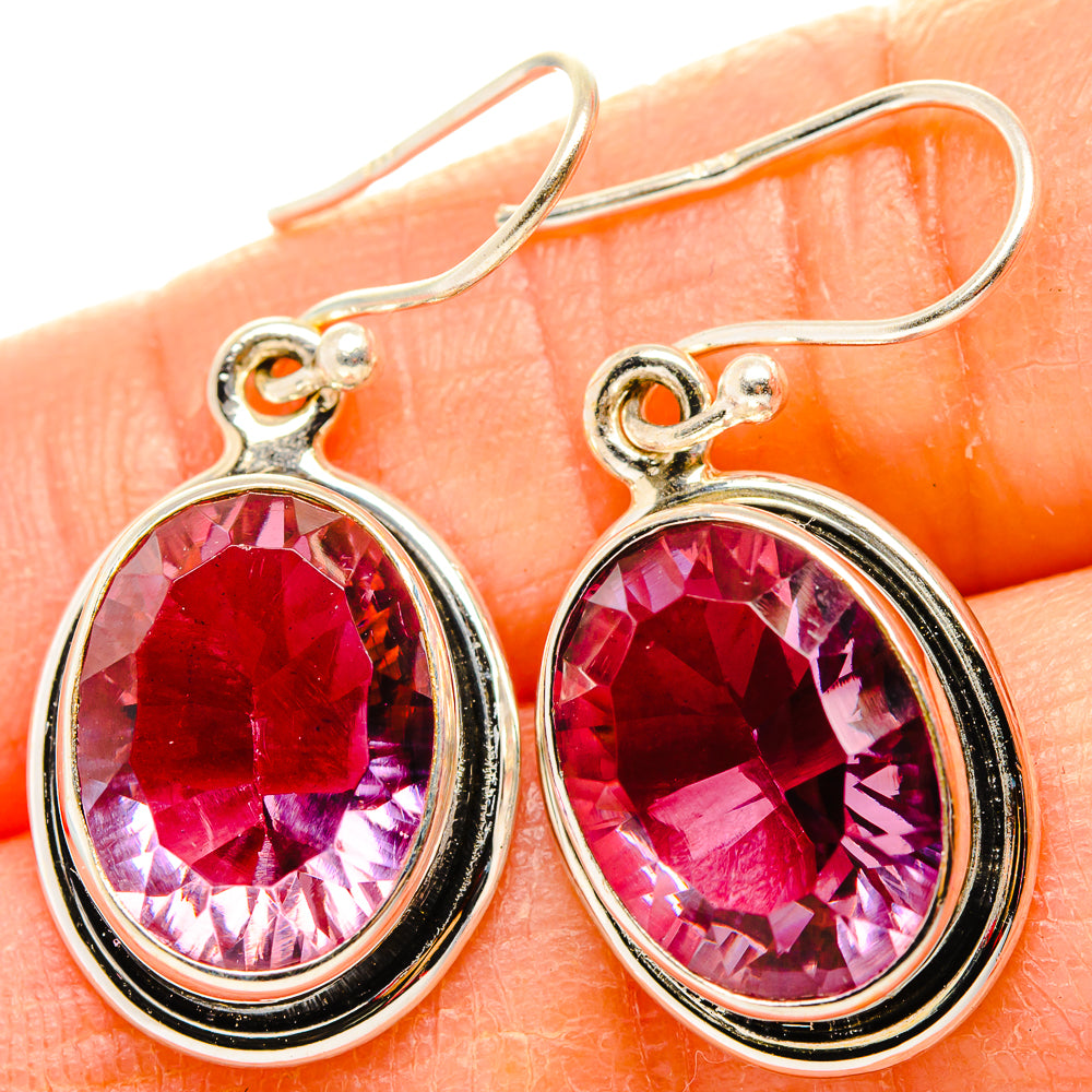 Color Change Alexandrite (Lab.) Earrings handcrafted by Ana Silver Co - EARR430365