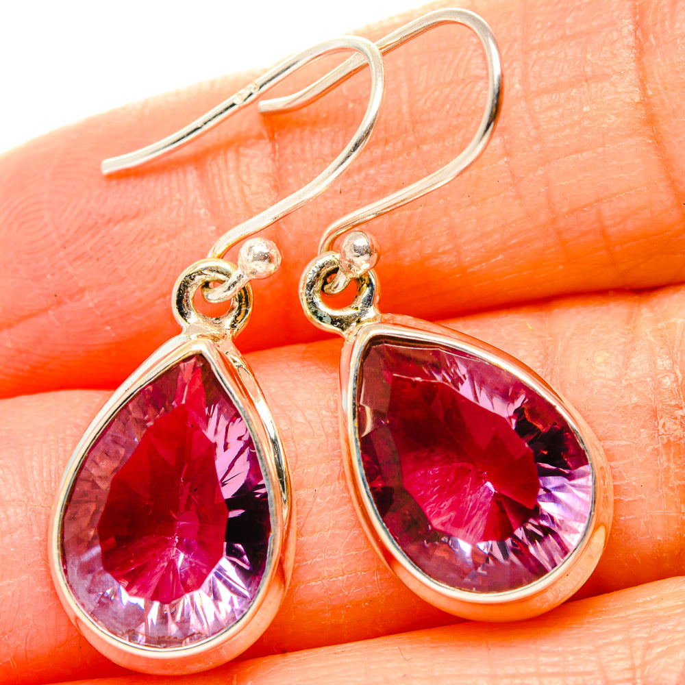 Color Change Alexandrite (Lab.) Earrings handcrafted by Ana Silver Co - EARR430369