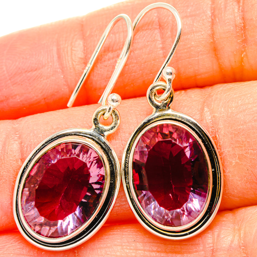 Color Change Alexandrite (Lab.) Earrings handcrafted by Ana Silver Co - EARR430371