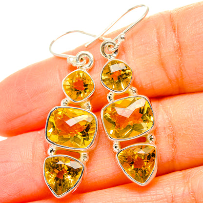 Citrine Earrings handcrafted by Ana Silver Co - EARR430377