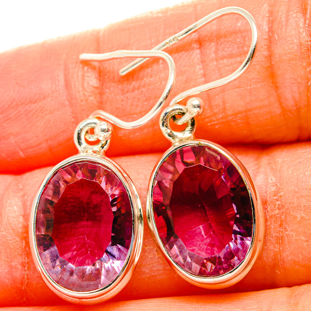 Color Change Alexandrite (Lab.) Earrings handcrafted by Ana Silver Co - EARR430385