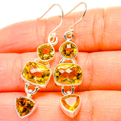 Citrine Earrings handcrafted by Ana Silver Co - EARR430391