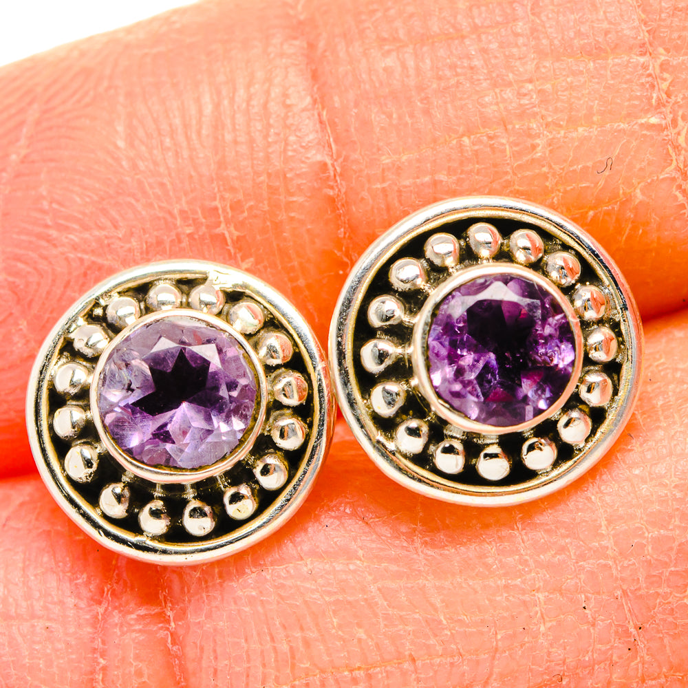 Amethyst Earrings handcrafted by Ana Silver Co - EARR430413