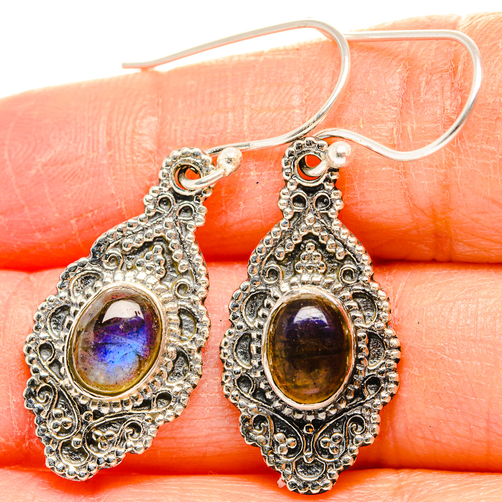 Labradorite Earrings handcrafted by Ana Silver Co - EARR430414