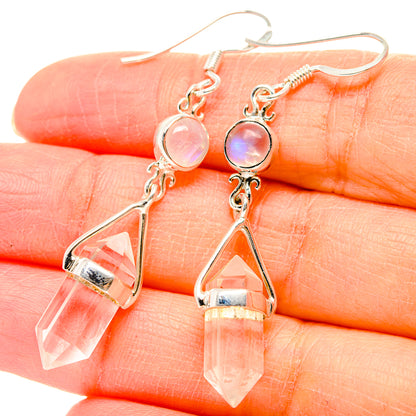 White Quartz Earrings handcrafted by Ana Silver Co - EARR430416