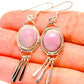 Pink Opal Earrings handcrafted by Ana Silver Co - EARR430420