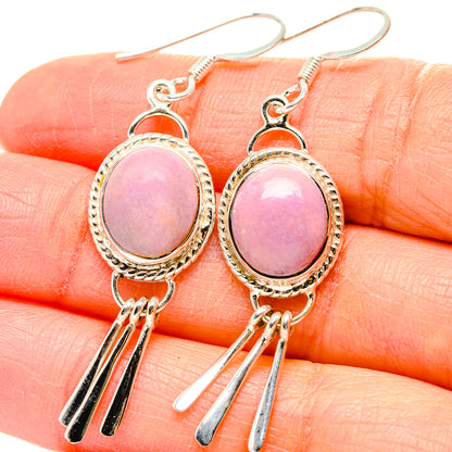 Pink Opal Earrings handcrafted by Ana Silver Co - EARR430420