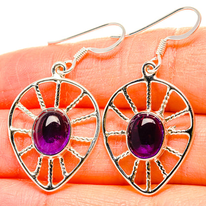 Amethyst Earrings handcrafted by Ana Silver Co - EARR430427
