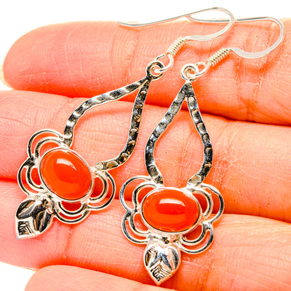 Carnelian Earrings handcrafted by Ana Silver Co - EARR430432