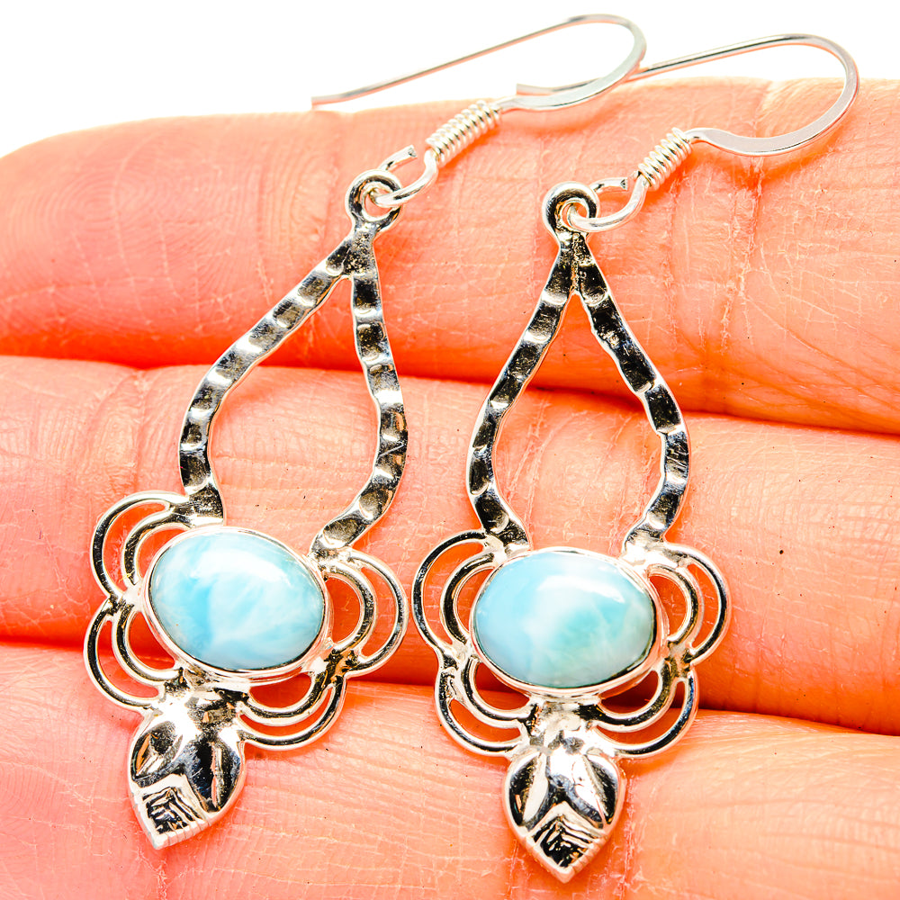 Larimar Earrings handcrafted by Ana Silver Co - EARR430441