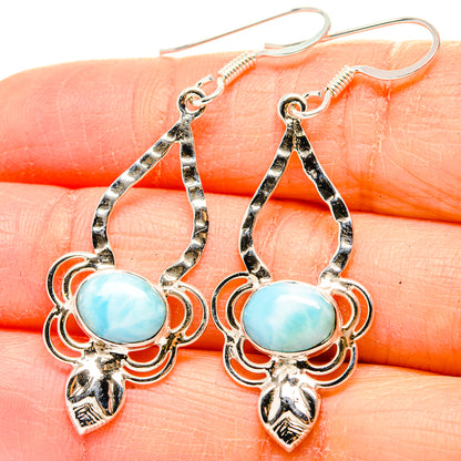 Larimar Earrings handcrafted by Ana Silver Co - EARR430441