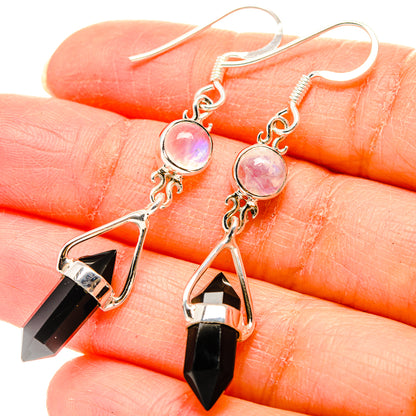 Black Onyx Earrings handcrafted by Ana Silver Co - EARR430449
