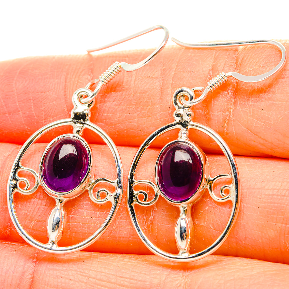Amethyst Earrings handcrafted by Ana Silver Co - EARR430450