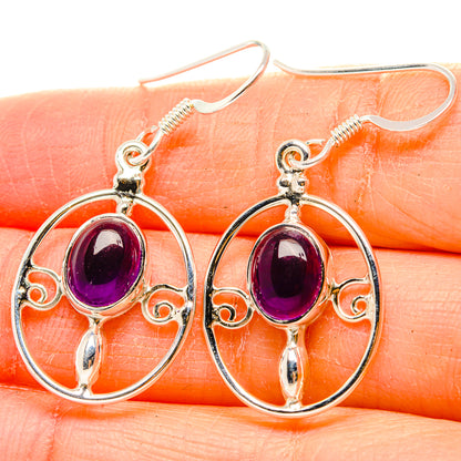 Amethyst Earrings handcrafted by Ana Silver Co - EARR430450