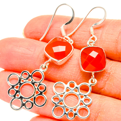 Carnelian Earrings handcrafted by Ana Silver Co - EARR430454
