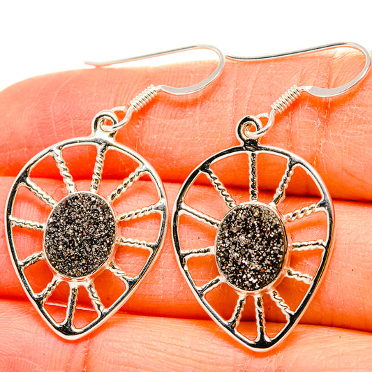 Metallic Druzy Earrings handcrafted by Ana Silver Co - EARR430455