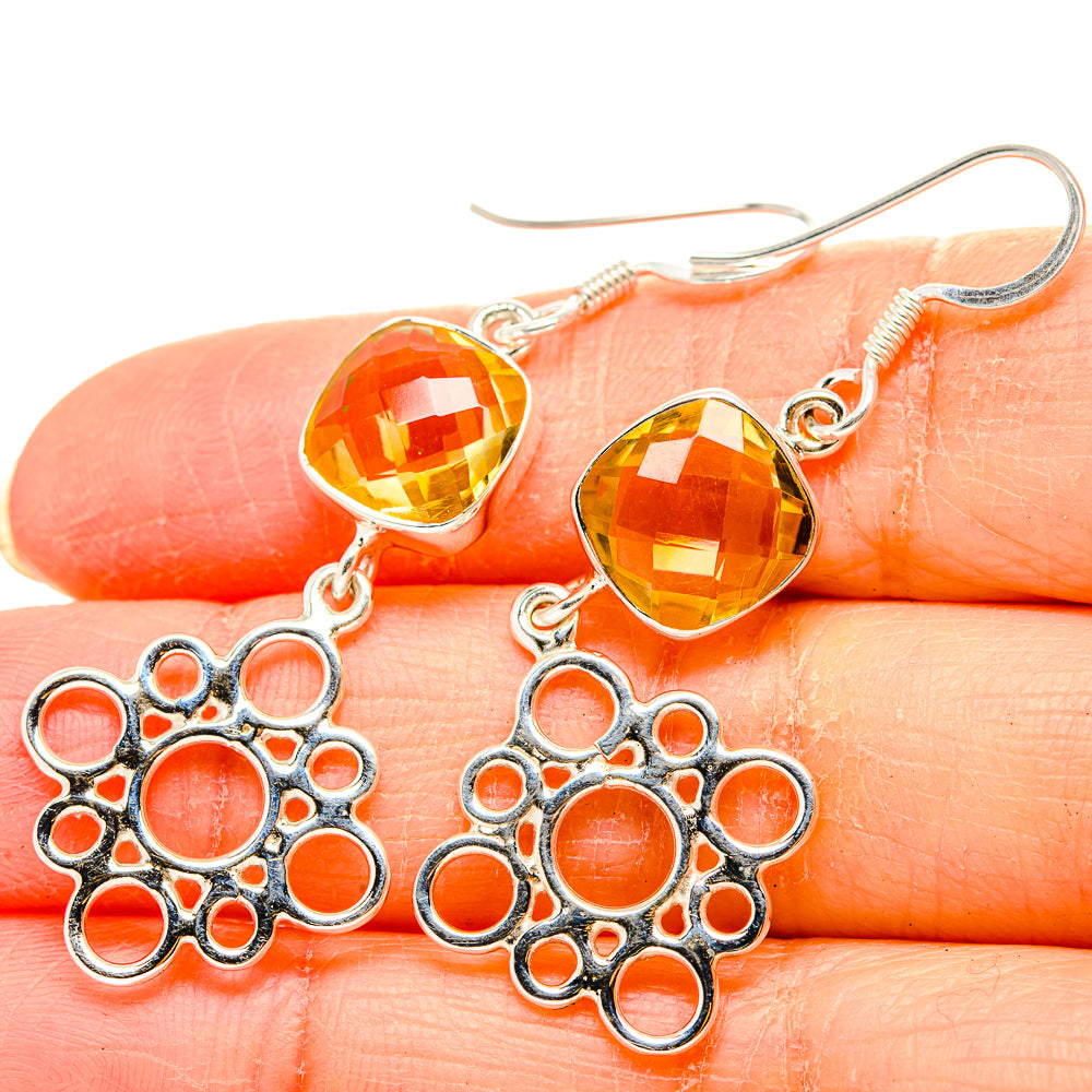 Citrine Earrings handcrafted by Ana Silver Co - EARR430456