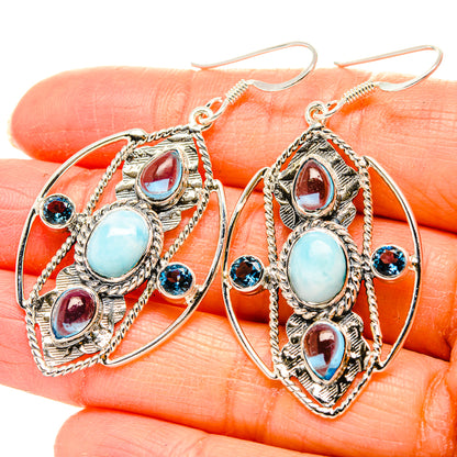 Larimar Earrings handcrafted by Ana Silver Co - EARR430470