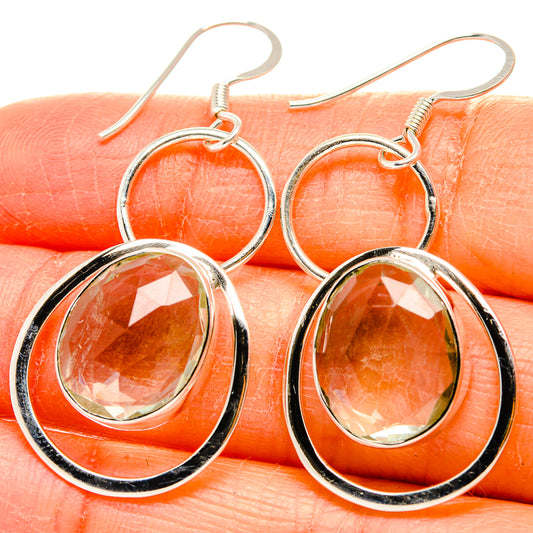 White Quartz Earrings handcrafted by Ana Silver Co - EARR430484