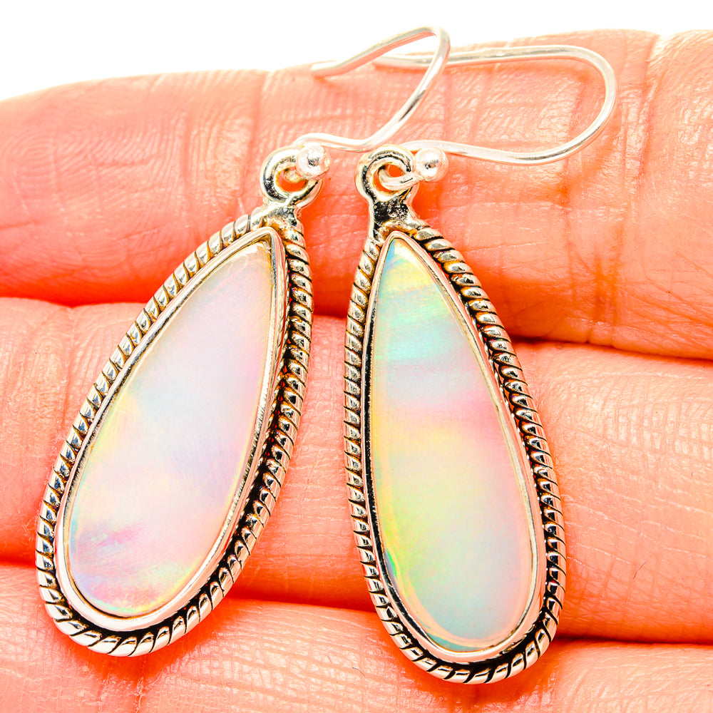 Aura Opal Earrings handcrafted by Ana Silver Co - EARR430488