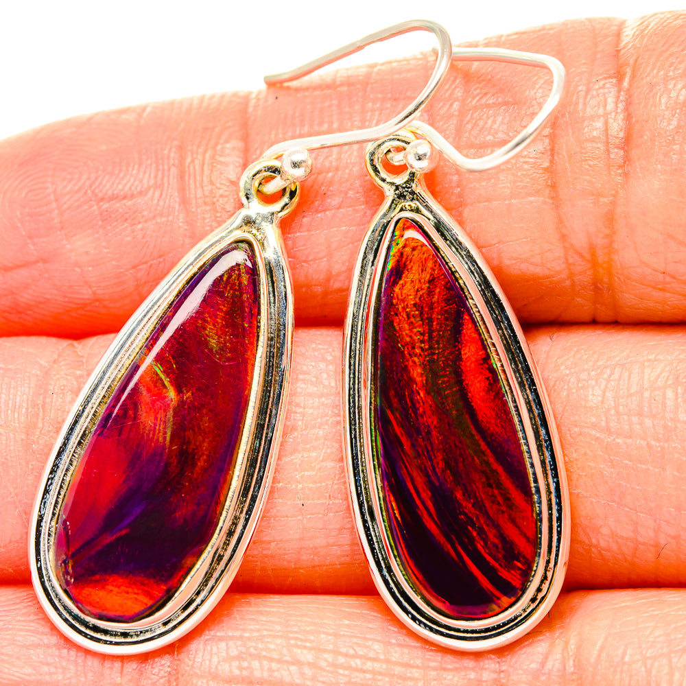 Aura Opal Earrings handcrafted by Ana Silver Co - EARR430489