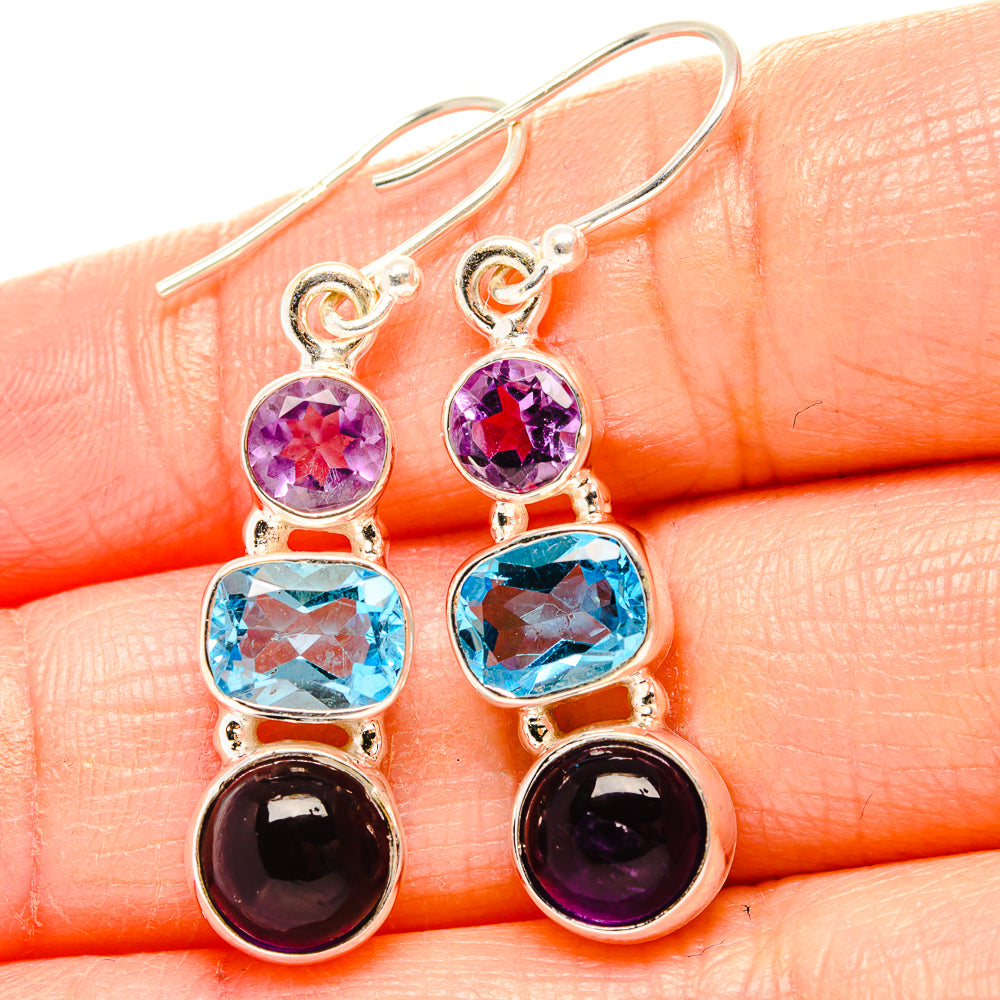 Amethyst Earrings handcrafted by Ana Silver Co - EARR430490