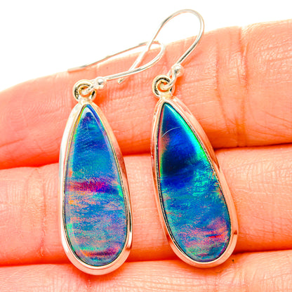 Aura Opal Earrings handcrafted by Ana Silver Co - EARR430492