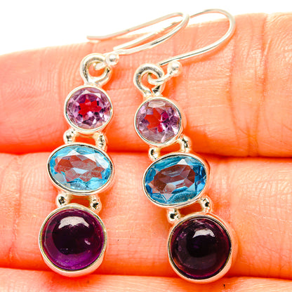 Amethyst Earrings handcrafted by Ana Silver Co - EARR430494