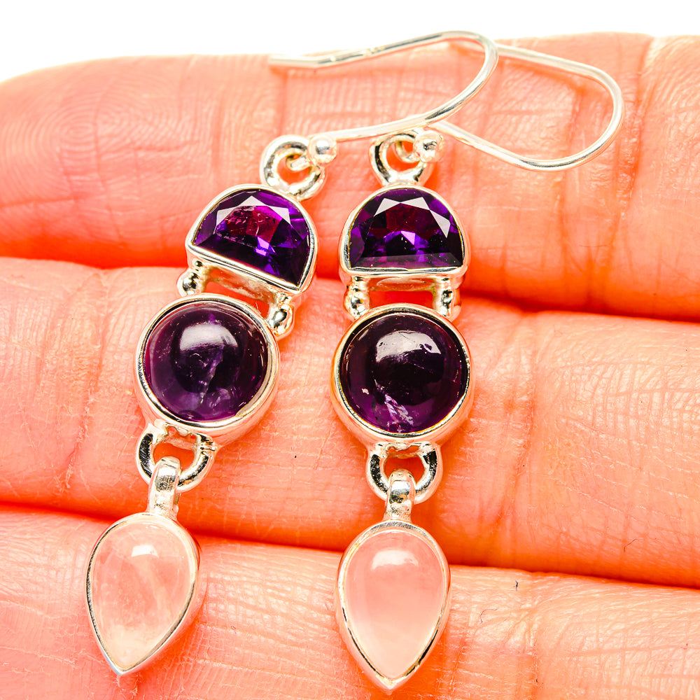 Amethyst Earrings handcrafted by Ana Silver Co - EARR430496