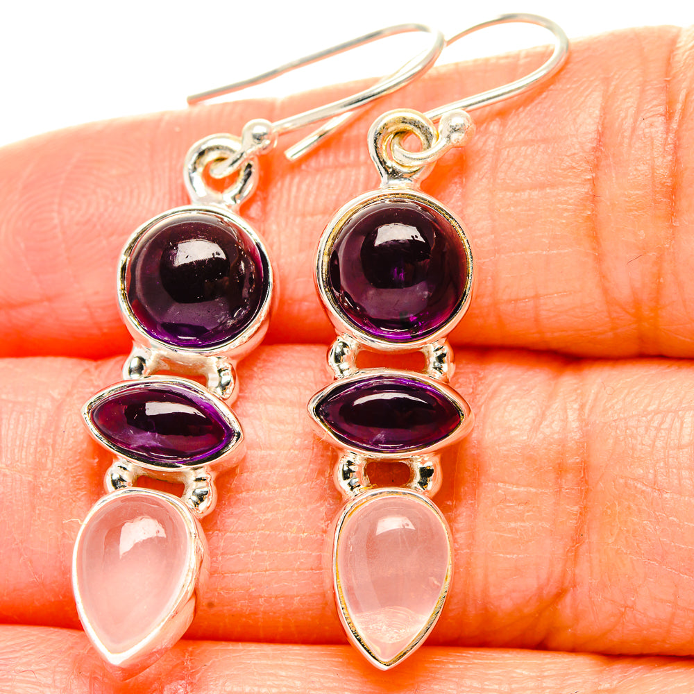 Amethyst Earrings handcrafted by Ana Silver Co - EARR430501