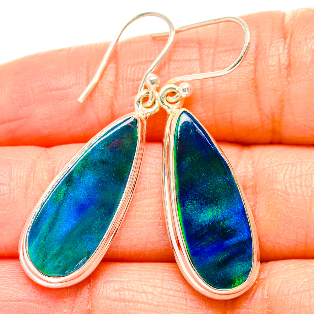 Aura Opal Earrings handcrafted by Ana Silver Co - EARR430506