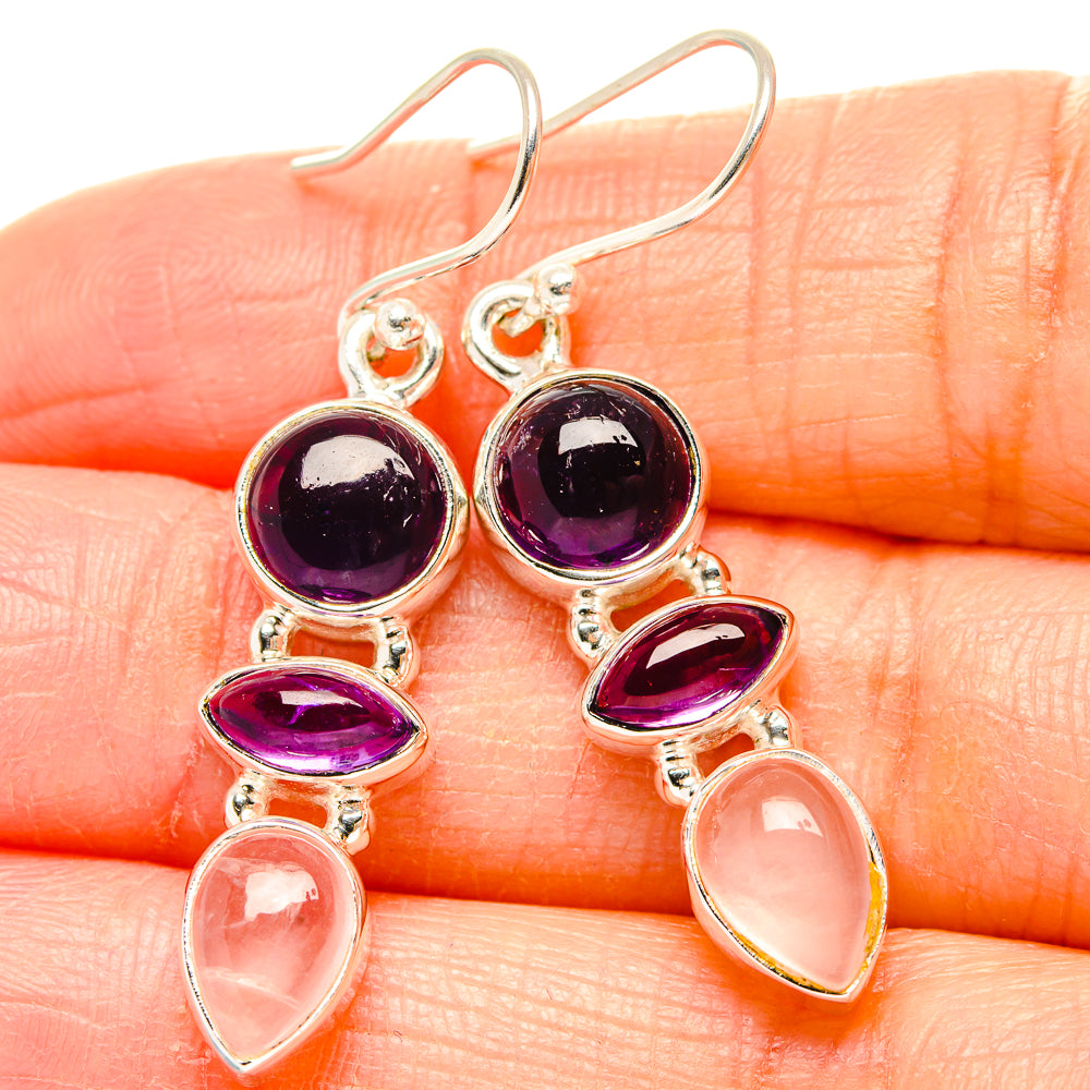 Amethyst Earrings handcrafted by Ana Silver Co - EARR430510