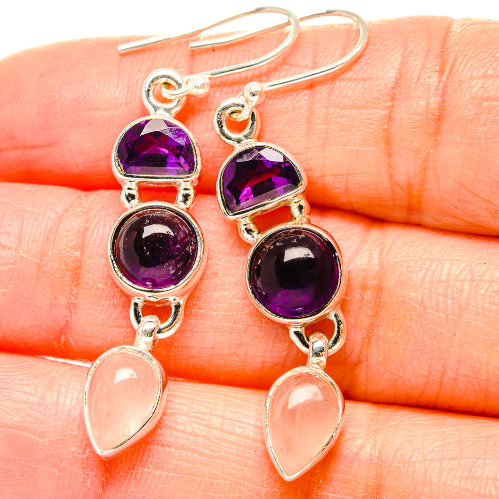 Amethyst Earrings handcrafted by Ana Silver Co - EARR430511