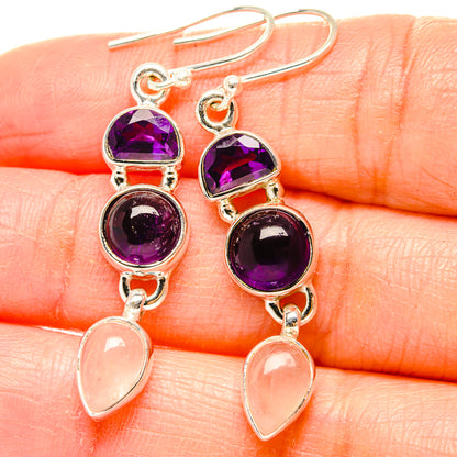 Amethyst Earrings handcrafted by Ana Silver Co - EARR430511