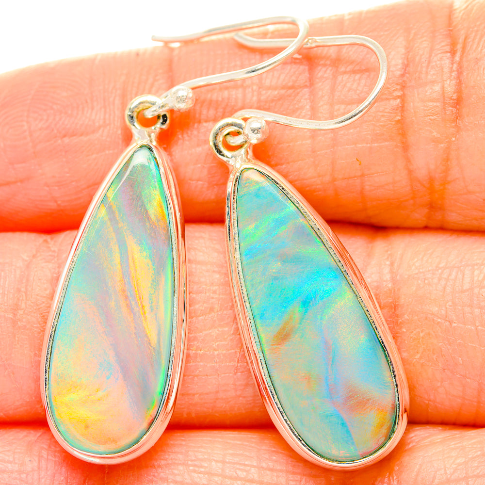 Aura Opal Earrings handcrafted by Ana Silver Co - EARR430518