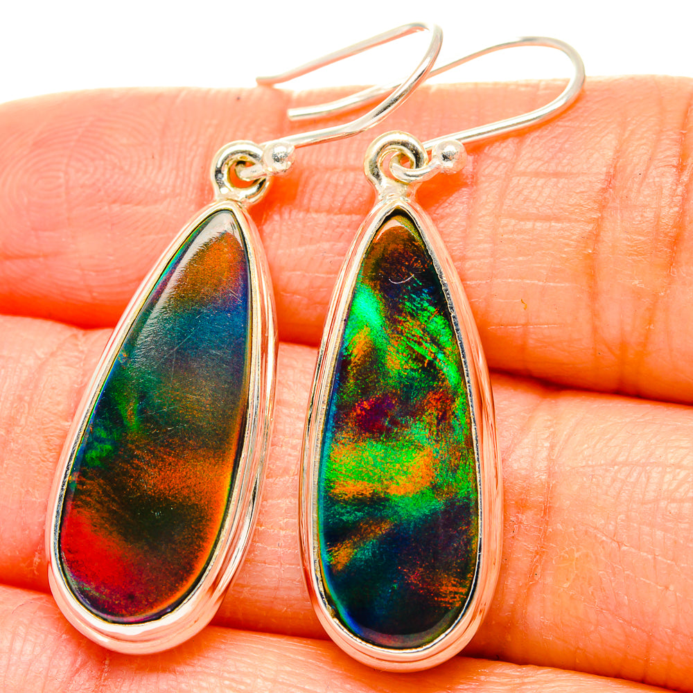 Aura Opal Earrings handcrafted by Ana Silver Co - EARR430520