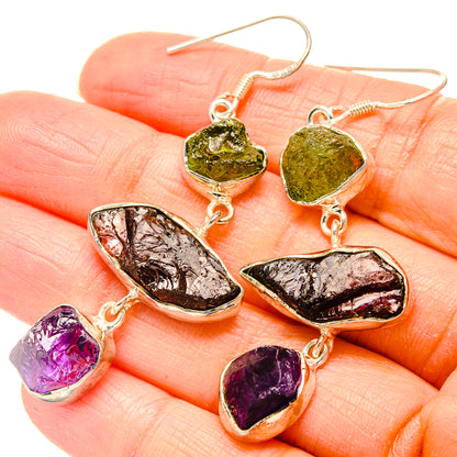 Garnet Earrings handcrafted by Ana Silver Co - EARR430525