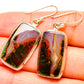 Indonesian Plume Agate Earrings handcrafted by Ana Silver Co - EARR430528