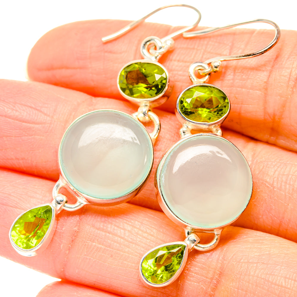 Prehnite Earrings handcrafted by Ana Silver Co - EARR430531